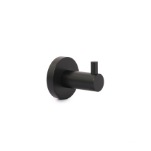 15YRS OEM/ODM experience factory Matte Black Towel Hook Stainless Steel Rustproof Bathroom Towel Single Coat Hook